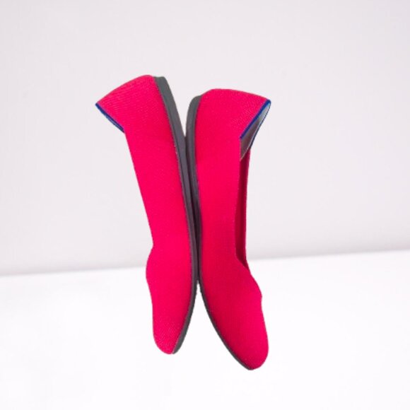 Rothy’s The Flat Round Toe Ballet Flats Size 9 Hot Pink Worn Twice - Picture 9 of 10